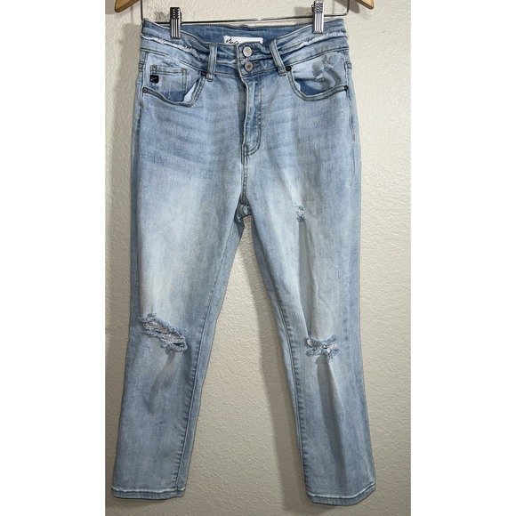 Kancan Jeans Women's Size 28 Skinny Distressed Denim Light Washed Jeans‎ - Picture 2 of 8